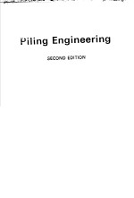 PILING ENGINEERING  SECOND EDITION