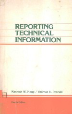 REPORTING TECHNICAL INFORMATION FOURTH EDITION