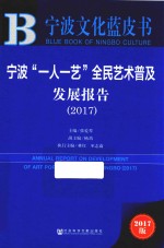 皮书系列  宁波文化蓝皮书  宁波“一人一艺”全民艺术普及发展报告  2017版