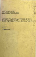 COMPUTATIONAL TECHNIQUES FOR DIFFERENTIAL EQUATIONS