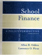 SCHOOL FINANCE A POLICY PERSPECTIVE THIRD EDITION