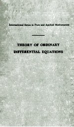 Theory of Ordinary Differential Equations