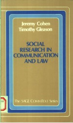 SOCIAL RESEARCH IN COMMUNICATION AND LAW