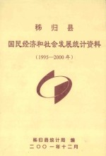 秭归县国民经济和社会发展统计资料  1995-2000年