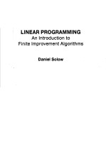 LINEAR PROGRAMMING  AN INTRODUCTION TO FINITE IMPROVEMENT ALGORITHMS