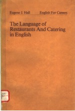 THE LANGUAGE OF RESTAURANTS AND CATERING IN ENGLISH