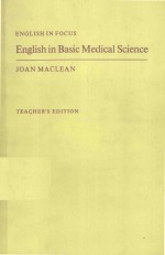 ENGLISH IN FOCUS ENGLISH IN BASIC MEDICAL SCIENCE TEACHER'S EDITION