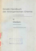 GMELIN HANDBUCH DRR ANORGANISCHEN CHEMIE U URANIUM SUPPLEMENT VOLUME C9