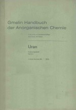 GMELIN HANDBUCH DER ANORGANISCHEN CHEMIE URAN ERGANZUNGSBAND TEIL C 2