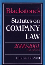 Blackstone's statutes on company law