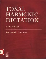 TONAL HARMONIC DICTATION  A WORKBOOK