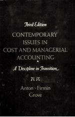 Contemporary Issues in Cost and Managerial accounting : discipline in Transition