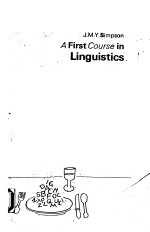 A FIRST COURES IN LINGUISTICS