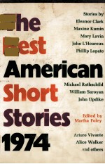 The best American short stories 1974:the yearbook of the American short story