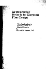 APPROXIMATION METHODS FOR ELECTRONIC FILTER DESIGN