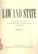 LAW AND STATE A BIANNUAL COLLECTION OF RECENT GERMAN CONTRIBUTIONS TO THESE FIELDS VOLUME 13