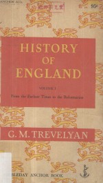 History of England Volume One From The Earliest Times To The Reformation