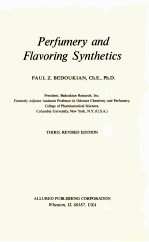 PERFUMERY AND FLAVORING SYNTHETICS