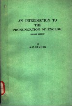 AN INTRODUCTION TO THE PRONUNCIATION OF ENGLISH  SECOND EDITION