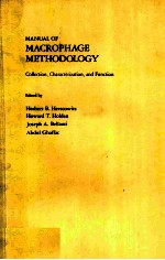 MANUAL OF MACROPHAGE METHODOLOGY