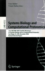 Systems Biology and Computational Proteomics Joint RECOMB 2006 Satellite Workshops