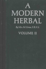 A MODERN HERBAL VOLUME II