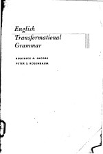 ENGLISH TRANSFORMATIOAL GRAMMAR