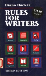 RULES FOR WRITERS A BRIEF HANDBOOK  THIRD EDITION