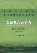 农田生态系统卷  四川盐亭站  1998-2008