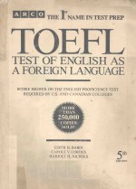 TOFEL TEST OF ENGLISH AS A FOREIGN LANGUAGE