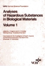 Analyses of Hazardous Substances in Biological Materials Volume 1