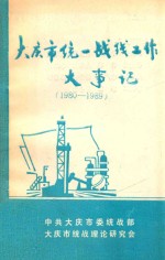 大庆市统一战线工作大事记  1980-1989