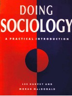 DOING SOCIOLOGY A PRACTICAL INTRODUCTION