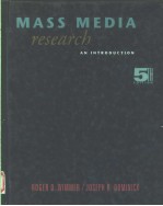 MASS MEDIA RESEARCH  AN INTRODUCTION