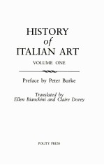 HISTORY OF ITALIAN ART VOLUME ONE