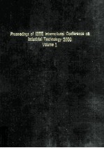 PROCEEDINGS OF IEEE INTERNATIONAL CONFERENCE ON INDUSTRIAL TECHNOLOGY 2000 Volume 1 of 2