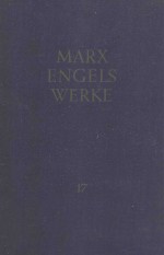 KARL MARX FRIEDRICH ENGELS BAND 17