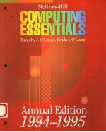 COMPUTING ESSENTIALS  ANNUAL EDITION  1994-1995