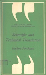 SCIENTIFIC AND TECHNICAL TRANSLATION