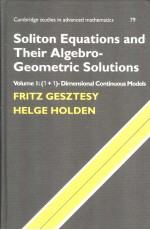 SOLITON EQUATIONS AND THEIR ALGEBRO-GEOMETRIC SOLUTIONS  VOLUME 1