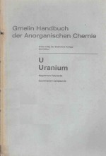 GMELIN HANDBUCH DRR ANORGANISCHEN CHEMIE U URANIUM SUPPLEMENT VOLUME E2