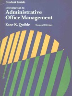 STUDENTS GUIDE INTRODUCTION TO ADMINISTRATIVE OFFICE MANAGEMENT SECOND EDITION