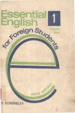 ESSENTIAL ENGLISH FOR FOREIGN STUDENTS BOOK ONE