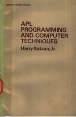 APL PROGRAMMING AND COMPUTER TECHNIQUES