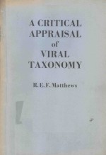 A CRITICAL APPRAISAL OF VIRAL TAXONOMY