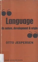 Language Its Nature