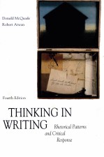 THINKING IN WRTING PHETORICAL PATTERNS AND CITICAL RESPONSE FOUTH EDITION