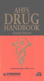 AHFS DRUG HANDBOOK SECOND EDITION