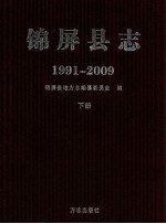 锦屏县志：1991-2009  下