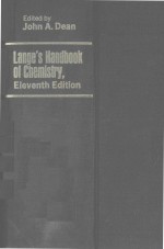 LANGE'S HANDBOOK OF CHEMISTRY ELEVENTH EDITION